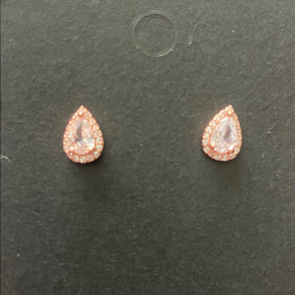 Elegant Teardrop Earrings in Rose Gold